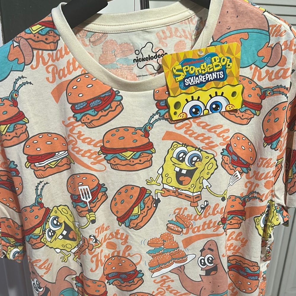 Nickelodeon Cream and Orange SpongeBob Tee